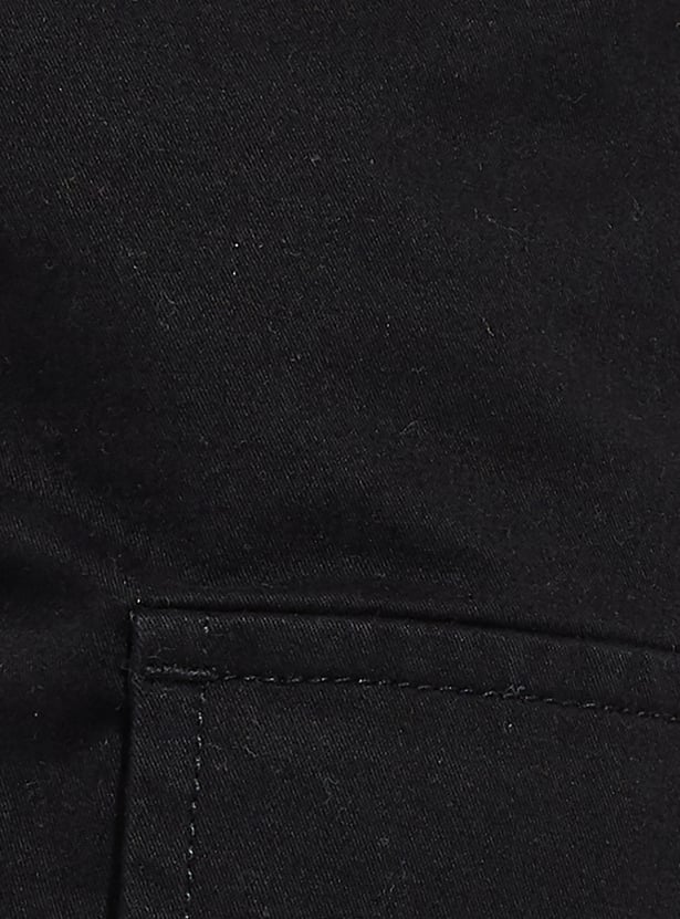 URB_N Men Relaxed Fit Solid Cargos