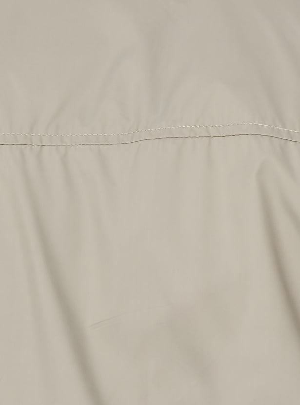 Men Solid Bomber Jacket