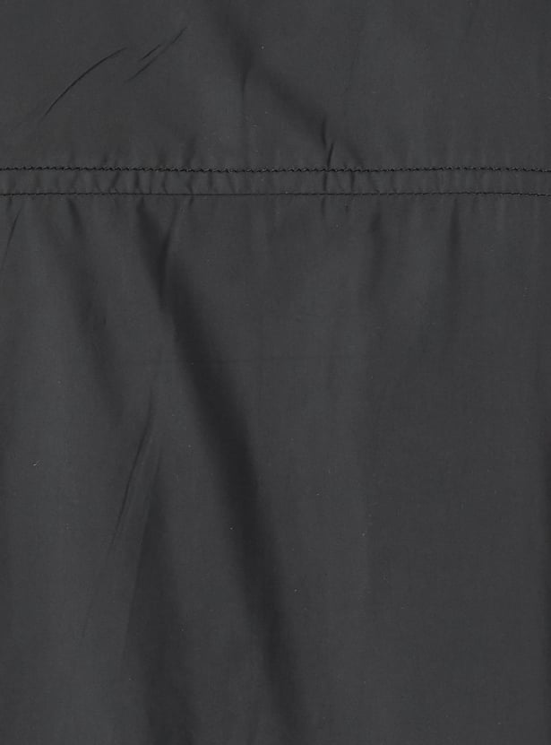 Men Solid Bomber Jacket