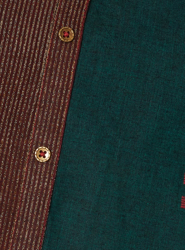 Women Colourblock Straight Kurta