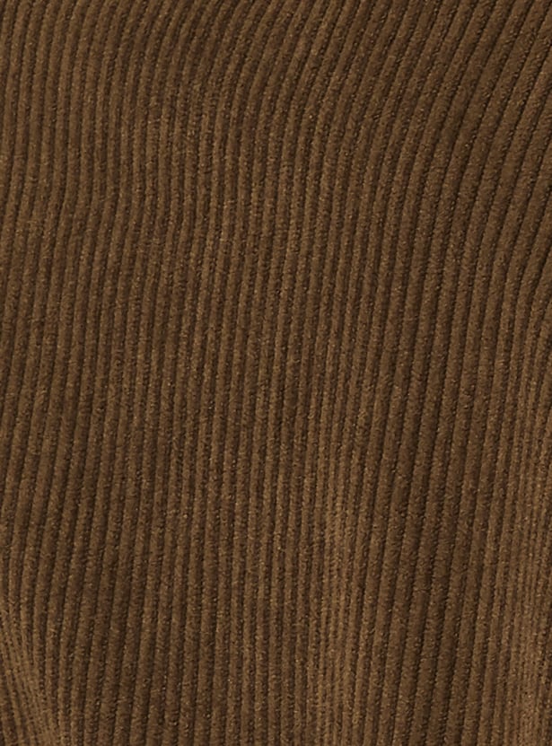 Women Corduroy Boxy Jacket