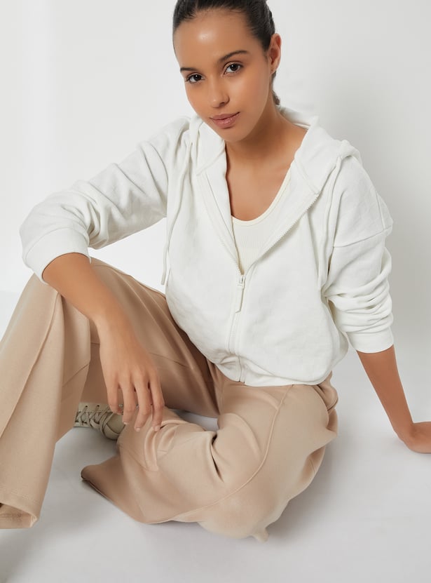 Women Patterned Hooded Jacket