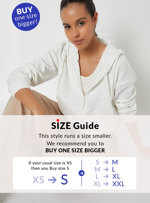 Women Patterned Hooded Jacket