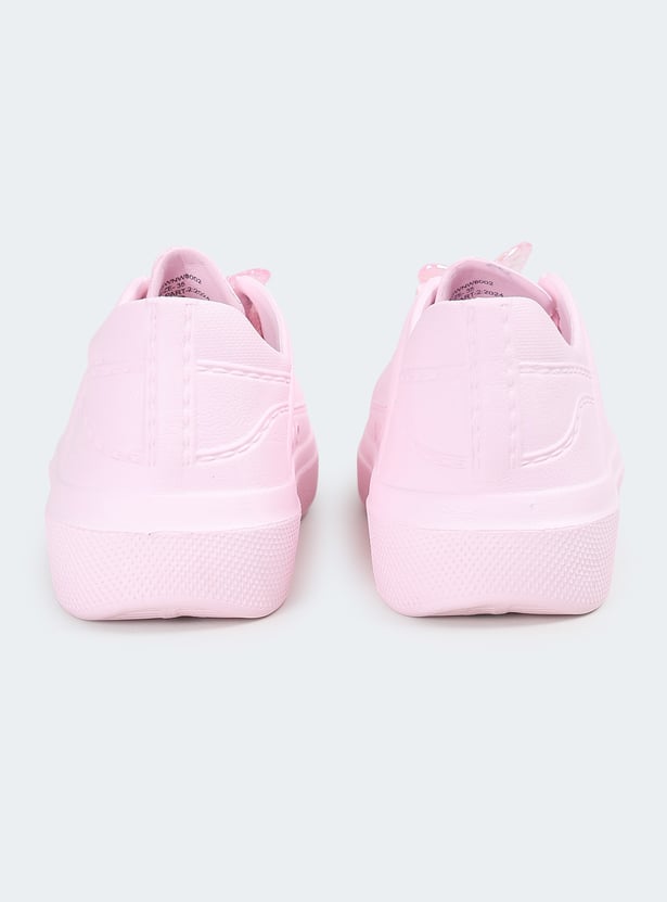 Girls Butterfly Applique Sneakers