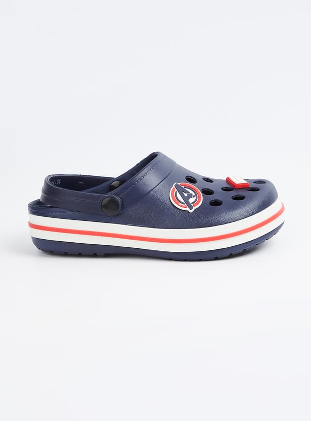Boys Captain America Clogs with Charms