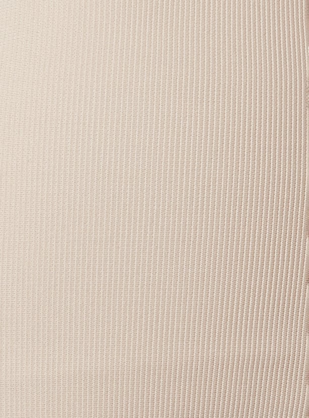 Women Ribbed Kick Flare Trousers