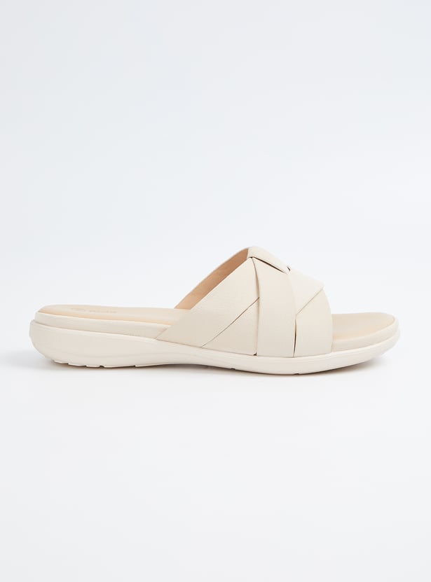 Women Woven Strap Flats