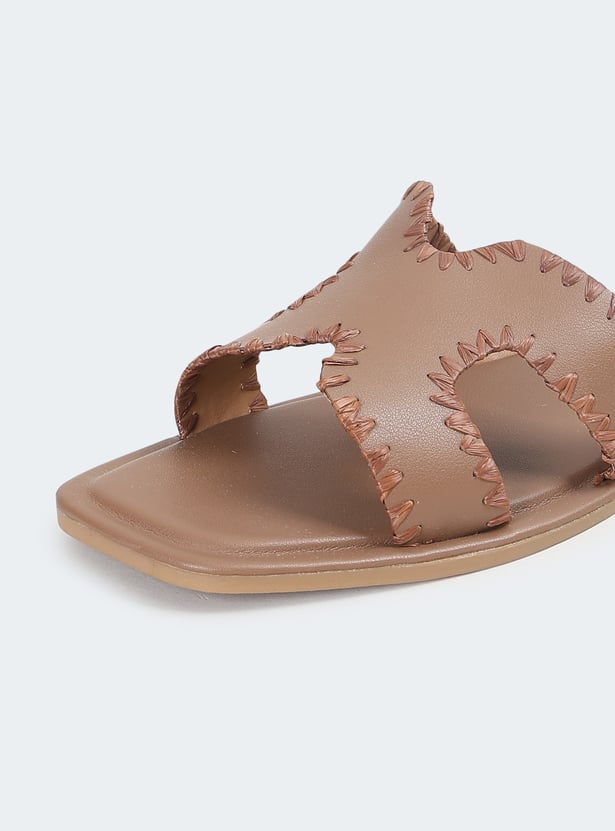 Women Stitched Edges Flats