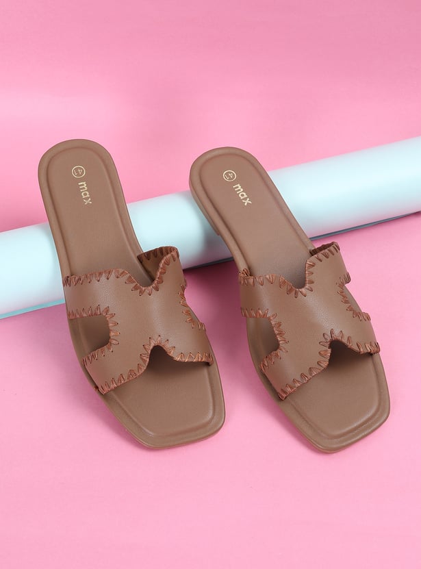 Women Stitched Edges Flats