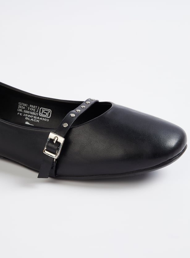 Women Rivets Mary Janes