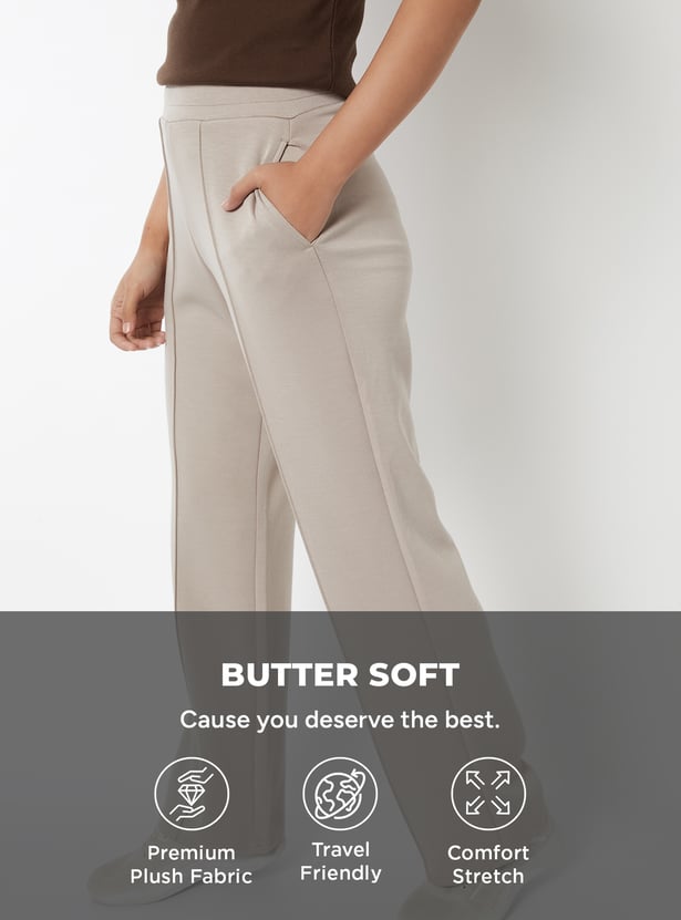 Women Wide Leg Butter Soft Track Pants