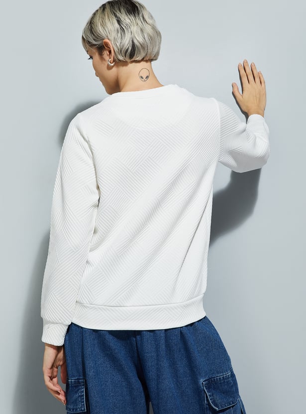 ALAYA F x URB_N Women Patterned Sweatshirt