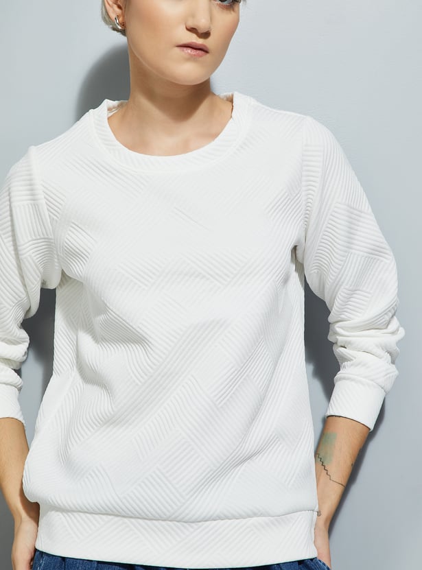 ALAYA F x URB_N Women Patterned Sweatshirt