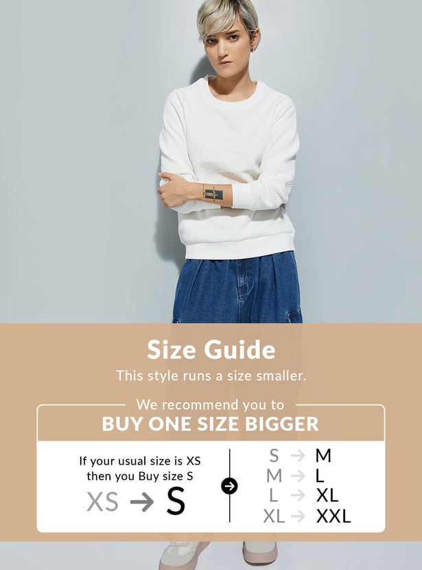 ALAYA F x URB_N Women Patterned Sweatshirt