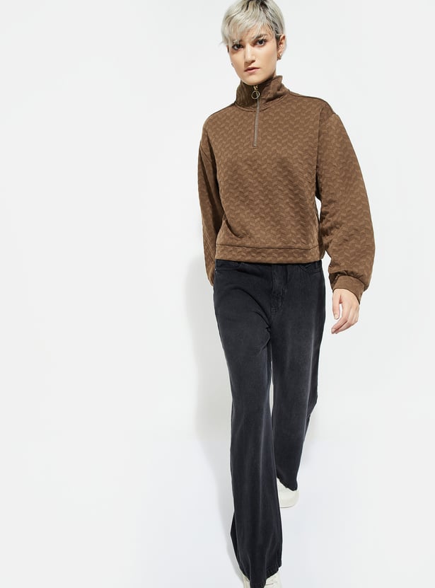 ALAYA F x URB_N Women Patterned Sweatshirt