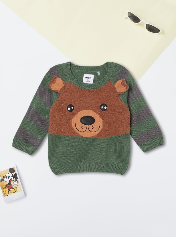 Boys Knit Applique Sweater