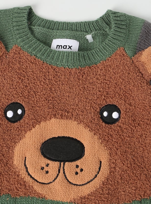 Boys Knit Applique Sweater