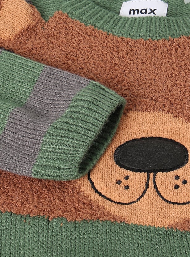 Boys Knit Applique Sweater