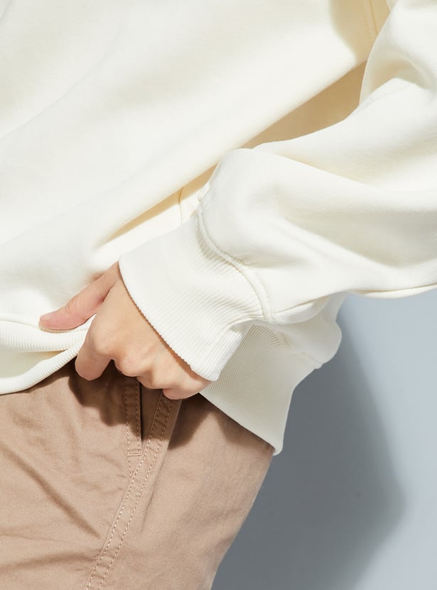 ALAYA F x URB_N Women Printed Oversized Sweatshirt