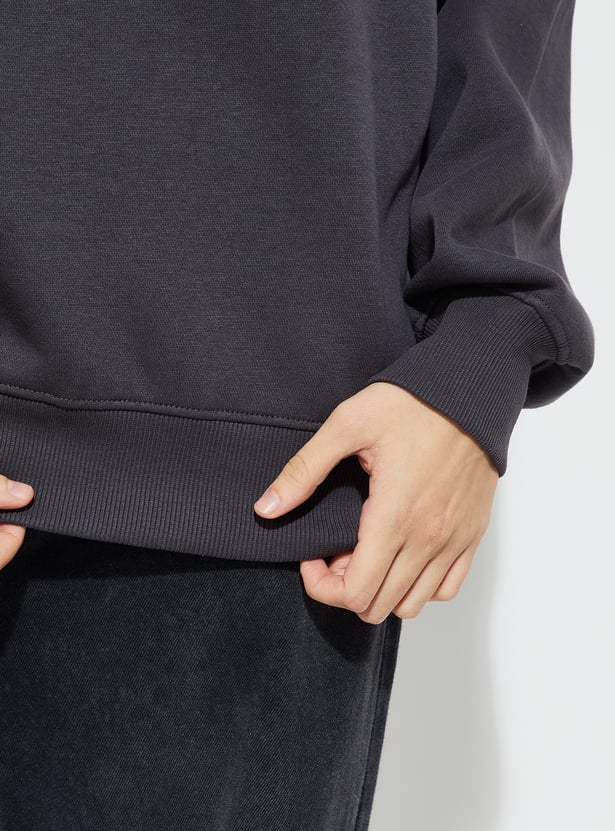 ALAYA F x URB_N Women Printed Oversized Sweatshirt