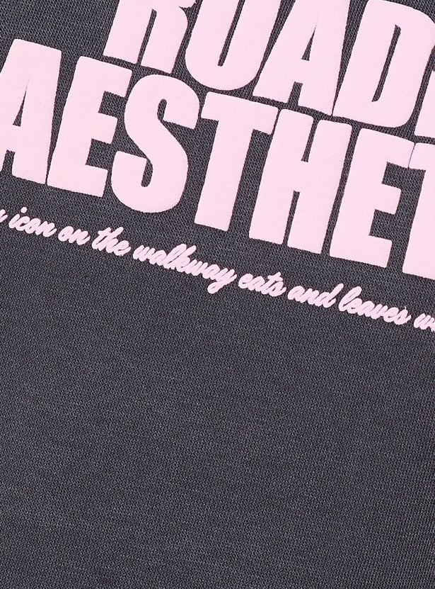 ALAYA F x URB_N Women Printed Oversized Sweatshirt