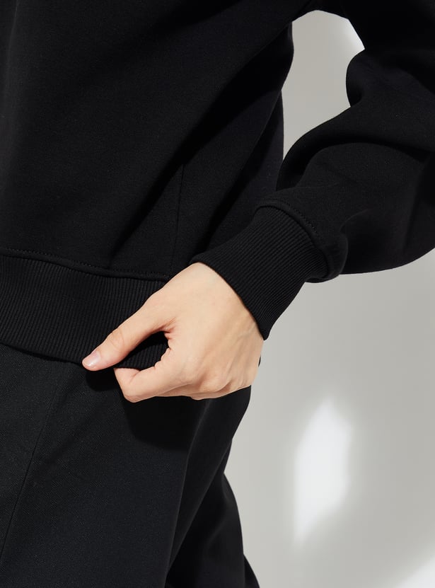 ALAYA F x URB_N Women Printed Oversized Sweatshirt