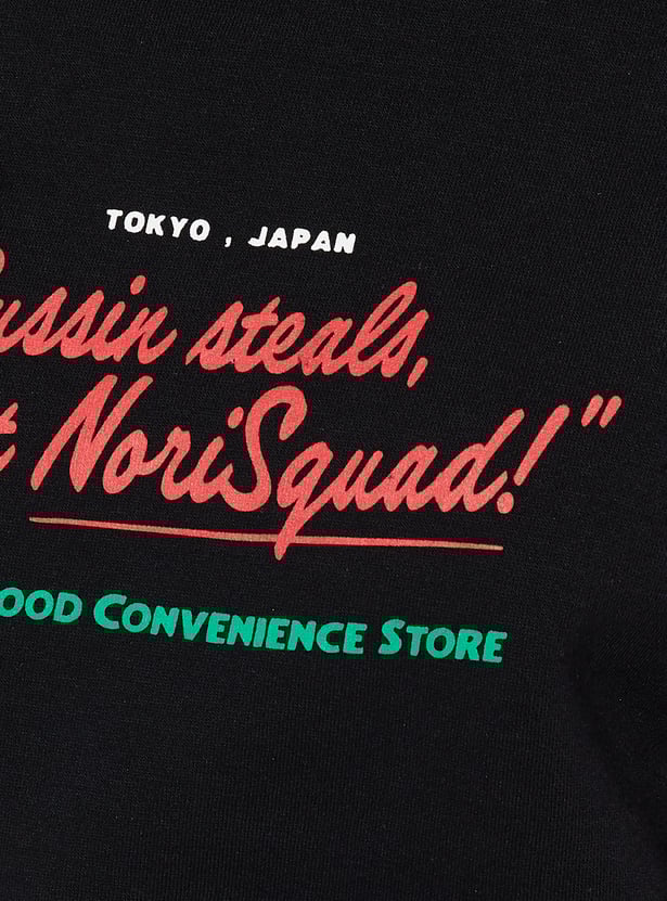 ALAYA F x URB_N Women Printed Oversized Sweatshirt