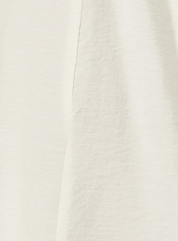 Women Embroidered Top with Palazzos and Shrug