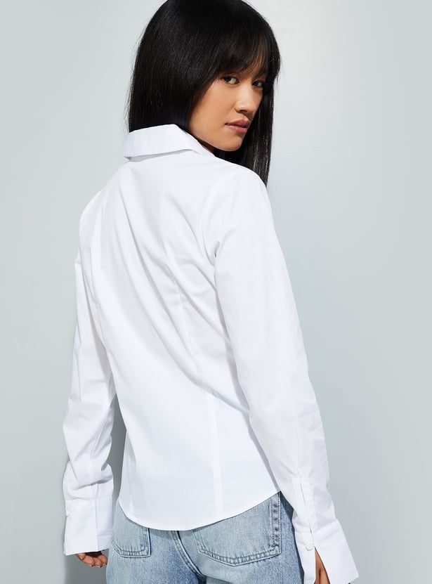 URB_N Women Striped Regular Fit Shirt