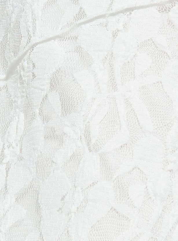 Women Lace A-line Midi Skirt