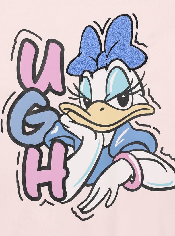 Girls Daisy Duck Print T-shirt