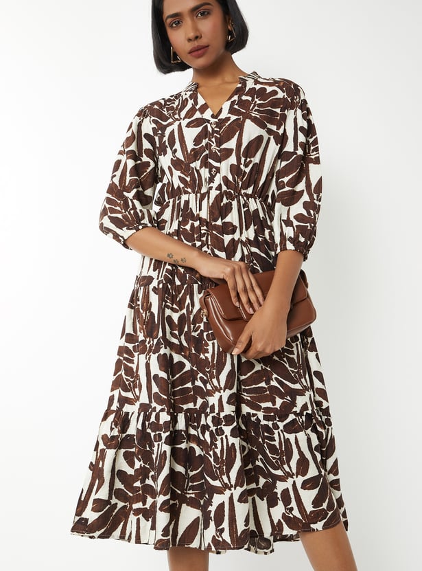 Women Printed Tiered Dress