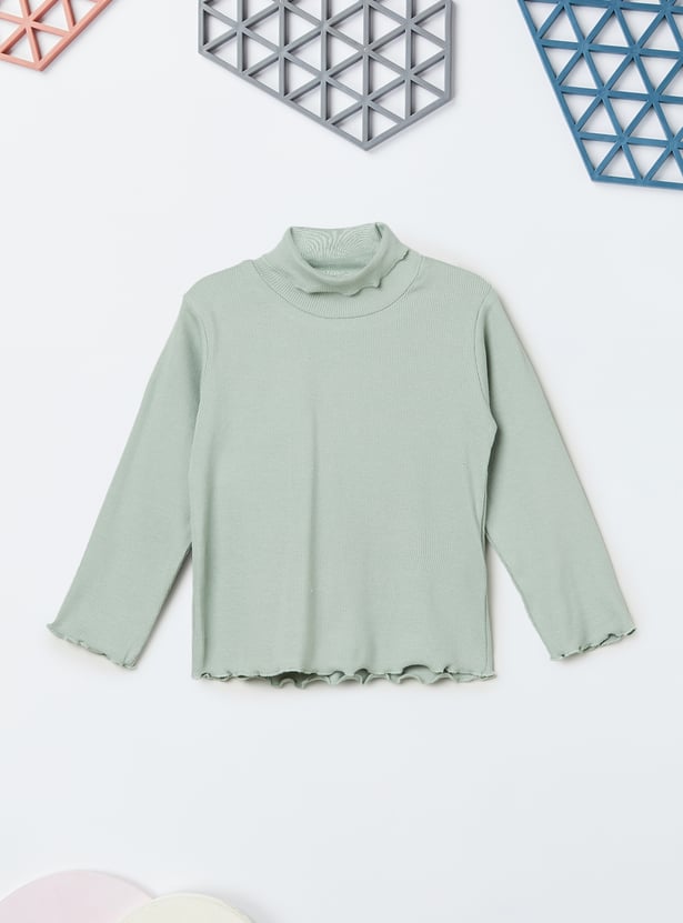 Girls Printed Dungaree with Top