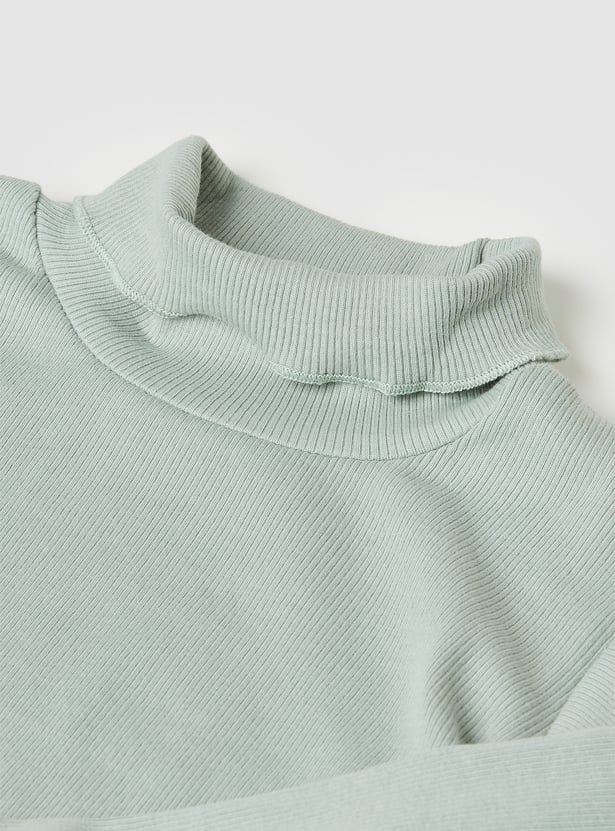 Girls Printed Dungaree with Top