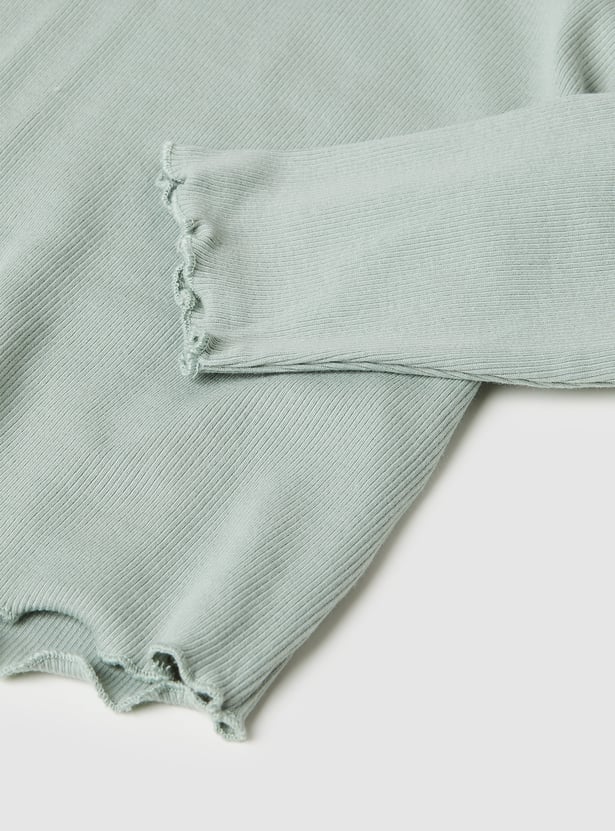 Girls Printed Dungaree with Top