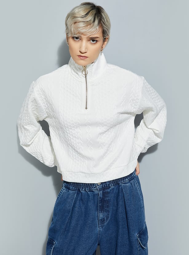 ALAYA F x URB_N Women Knit Sweatshirt