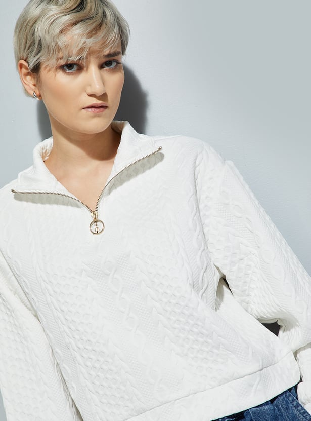 ALAYA F x URB_N Women Knit Sweatshirt