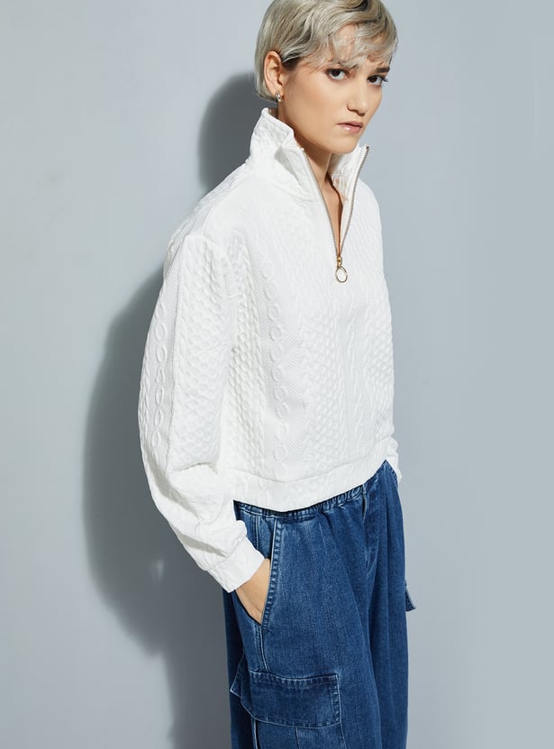 ALAYA F x URB_N Women Knit Sweatshirt