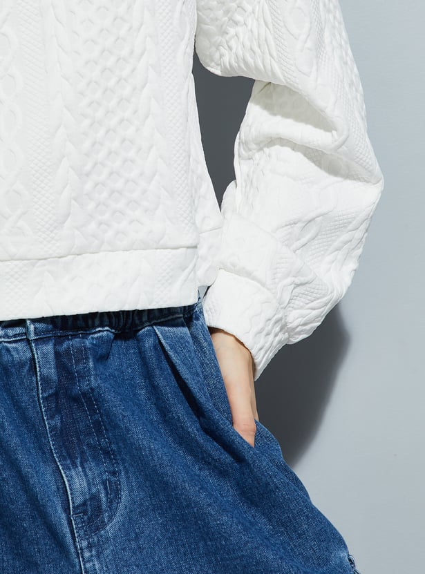 ALAYA F x URB_N Women Knit Sweatshirt