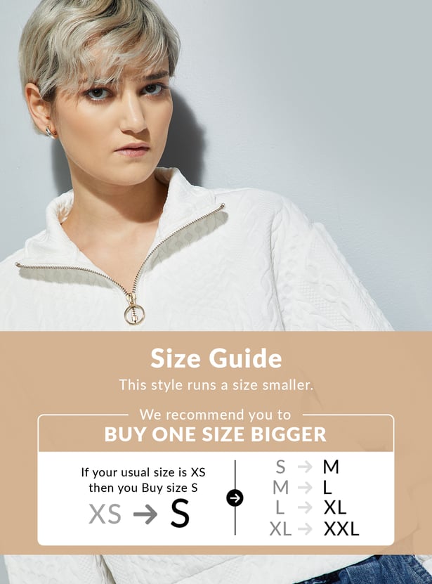 ALAYA F x URB_N Women Knit Sweatshirt