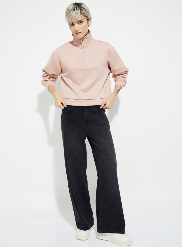 ALAYA F x URB_N Women Patterned Sweatshirt