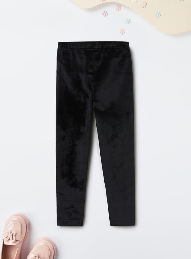 Girls Solid Slim Fit Joggers
