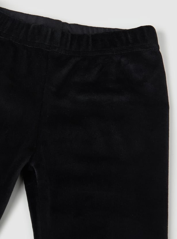 Girls Solid Slim Fit Joggers