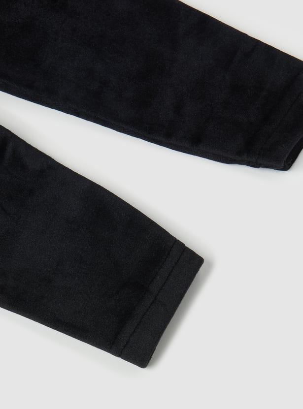 Girls Solid Slim Fit Joggers