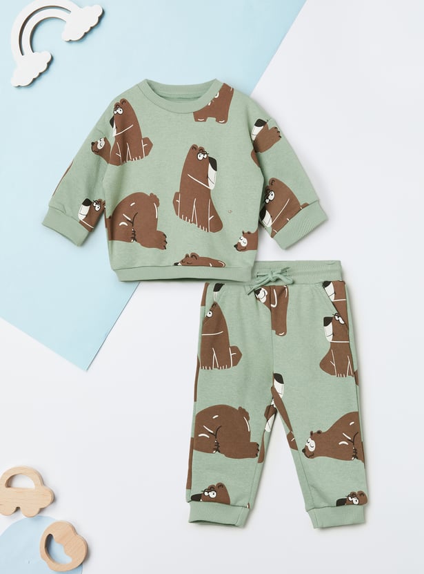 Boys Printed Joggers Set