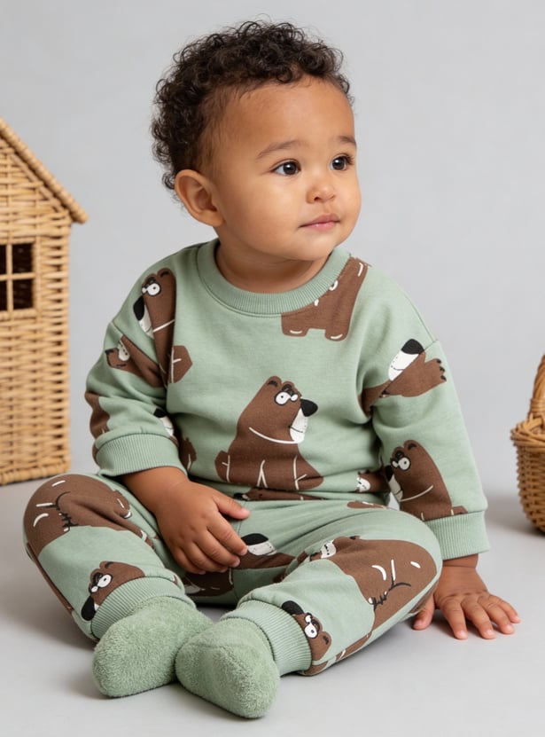 Boys Printed Joggers Set