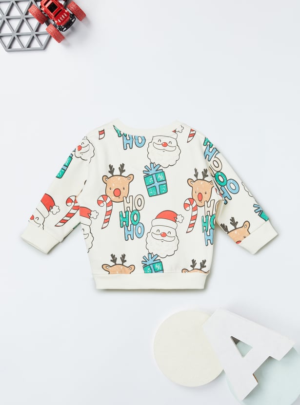 Boys Santa Claus Printed Joggers Set