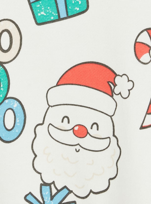 Boys Santa Claus Printed Joggers Set