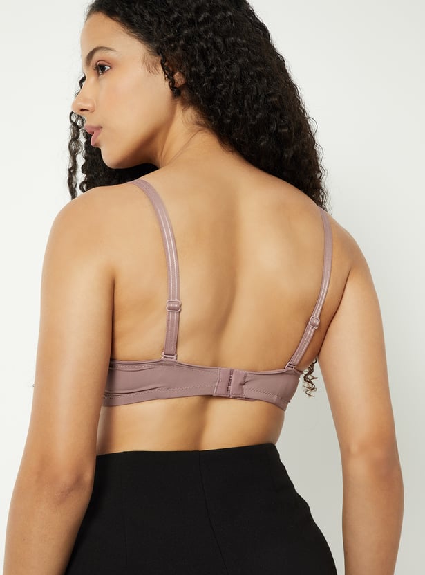 Women Solid Padded Non-Wired T-shirt Bra