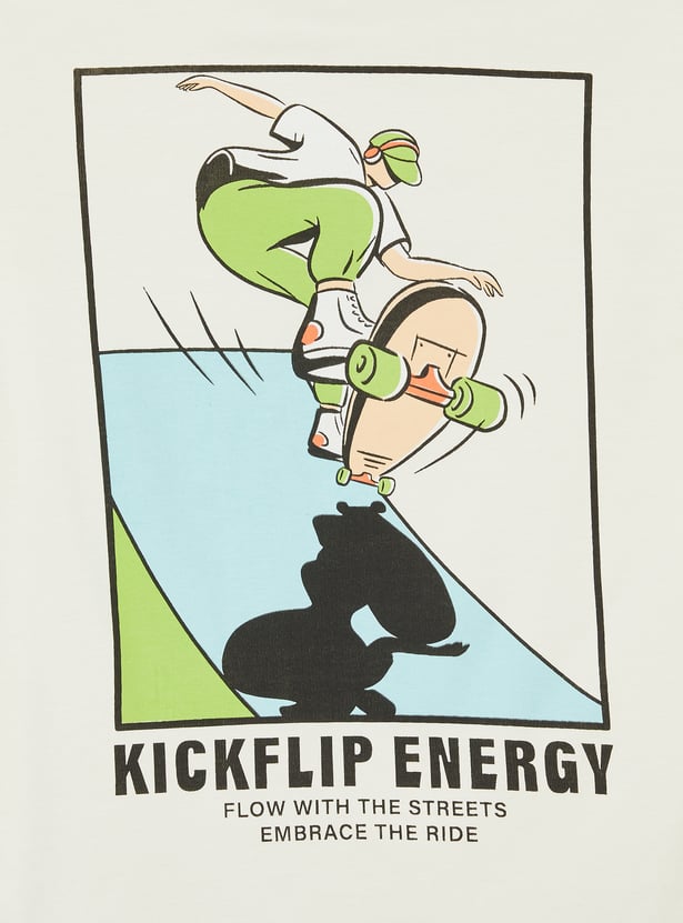 Boys Printed Oversized T-shirt